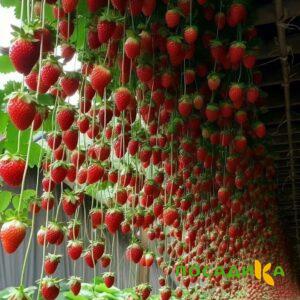 Клубника ампельная Анастасия купить по цене от 370р. в интернет-магазине «Посадика» с доставкой почтой в в Беломорске и по всей России – [изображение №1].